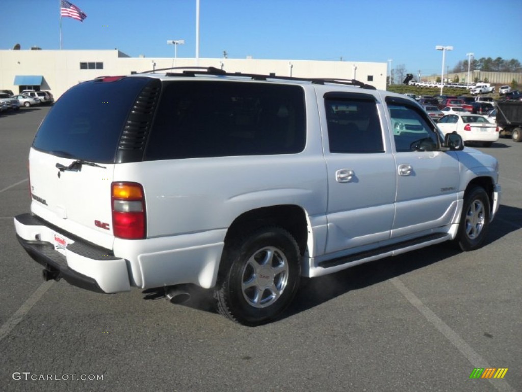 2001 Yukon XL Denali AWD - Summit White / Neutral Tan/Shale photo #4