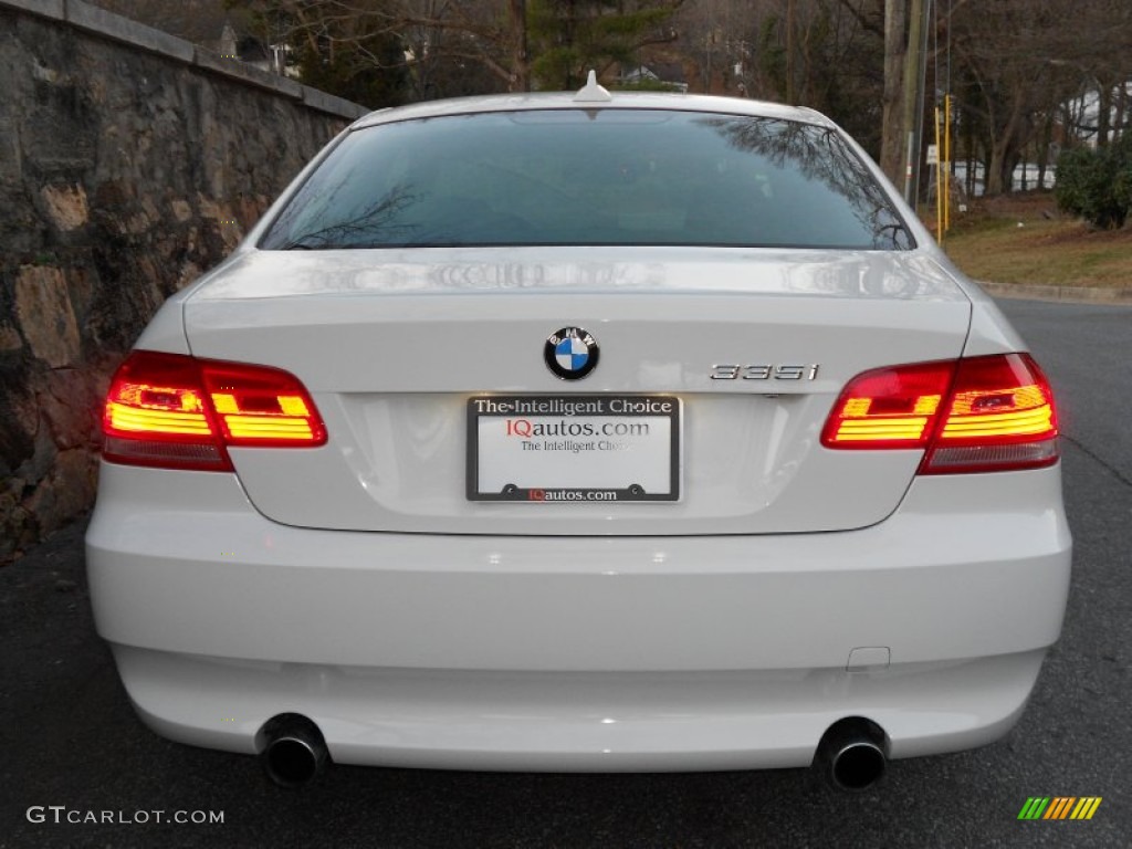 2008 3 Series 335i Coupe - Alpine White / Black photo #6