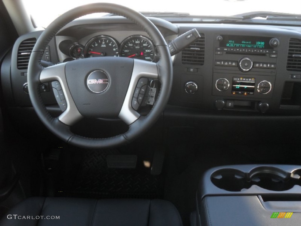 2012 Sierra 1500 SLE Crew Cab 4x4 - Summit White / Ebony photo #15