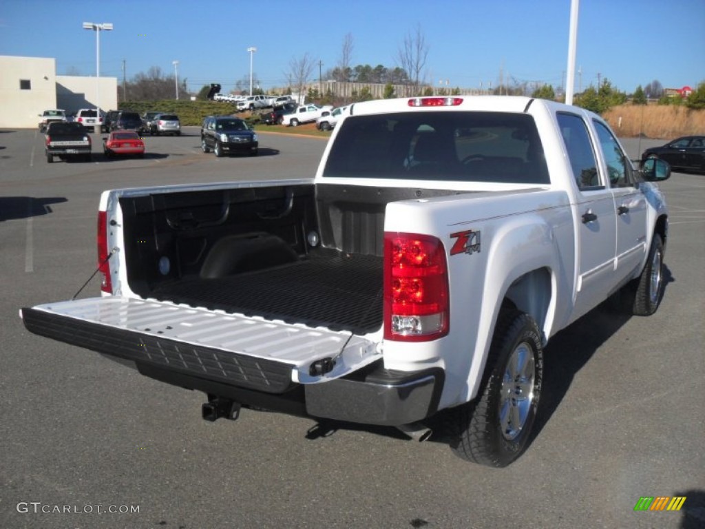 2012 Sierra 1500 SLE Crew Cab 4x4 - Summit White / Ebony photo #17