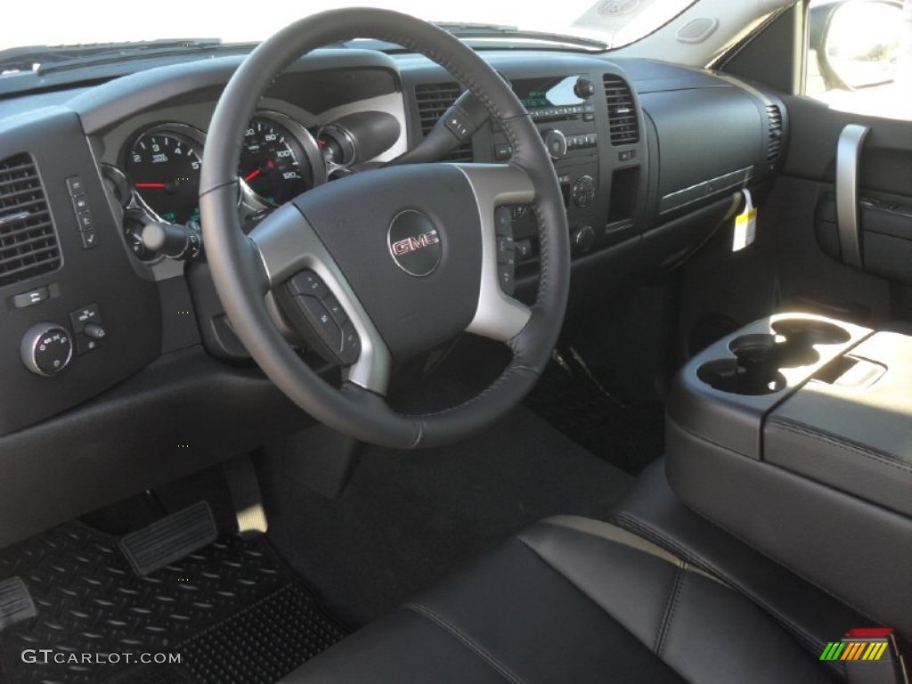 2012 Sierra 1500 SLE Crew Cab 4x4 - Summit White / Ebony photo #25