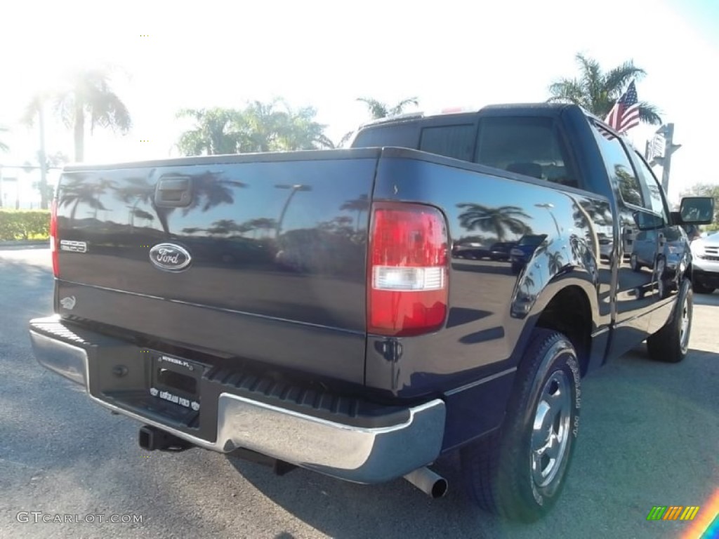 2005 F150 XLT SuperCrew - True Blue Metallic / Medium Flint Grey photo #6
