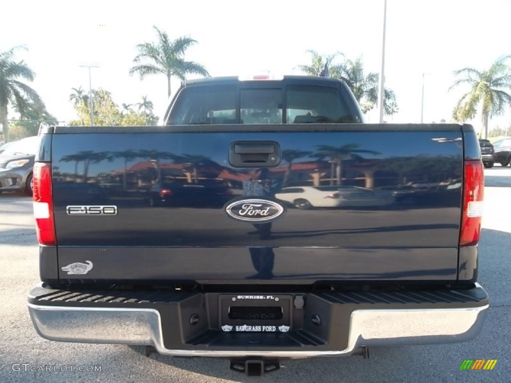 2005 F150 XLT SuperCrew - True Blue Metallic / Medium Flint Grey photo #7