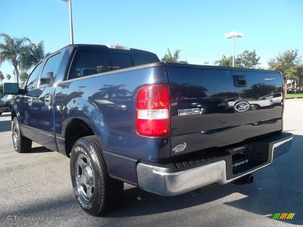 2005 F150 XLT SuperCrew - True Blue Metallic / Medium Flint Grey photo #9