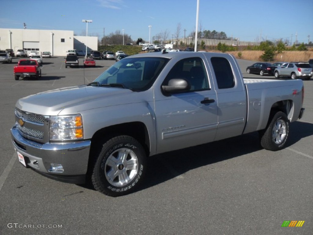 2012 Silverado 1500 LT Extended Cab 4x4 - Silver Ice Metallic / Ebony photo #1