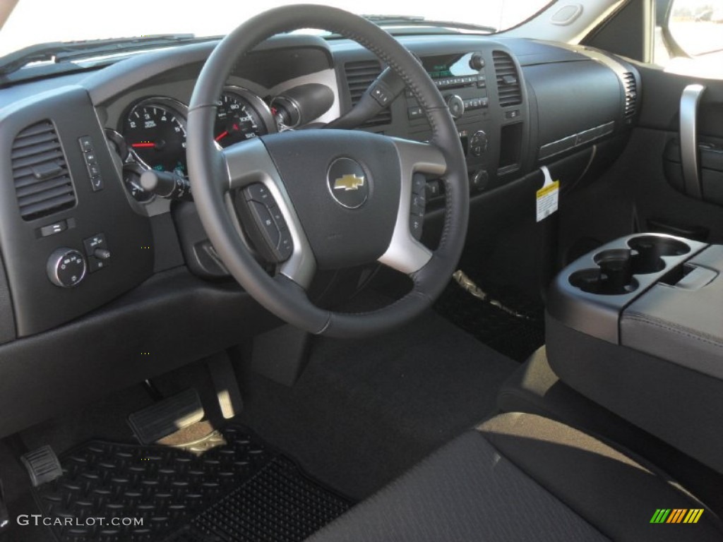 2012 Silverado 1500 LT Extended Cab 4x4 - Silver Ice Metallic / Ebony photo #25