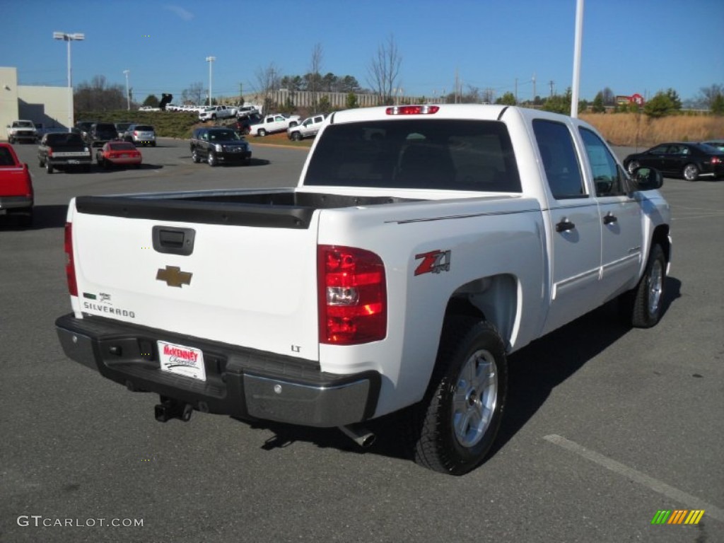 2011 Silverado 1500 LT Crew Cab 4x4 - Summit White / Light Titanium/Ebony photo #3