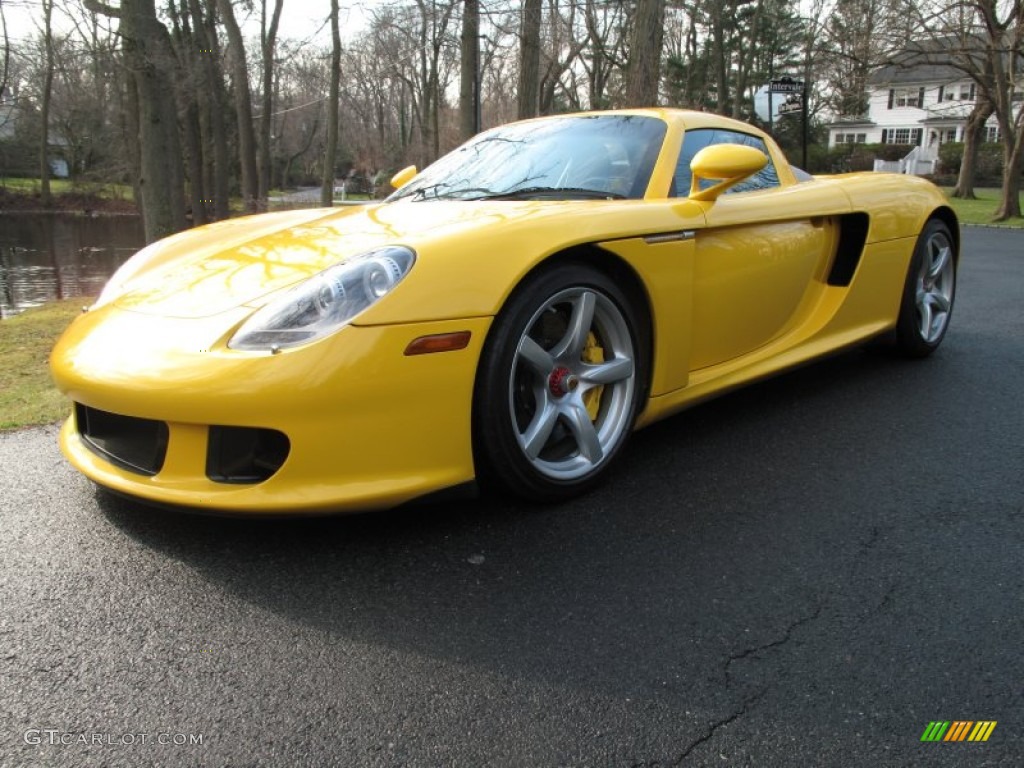 Fayence Yellow 2005 Porsche Carrera GT Standard Carrera GT Model Exterior Photo #58997548