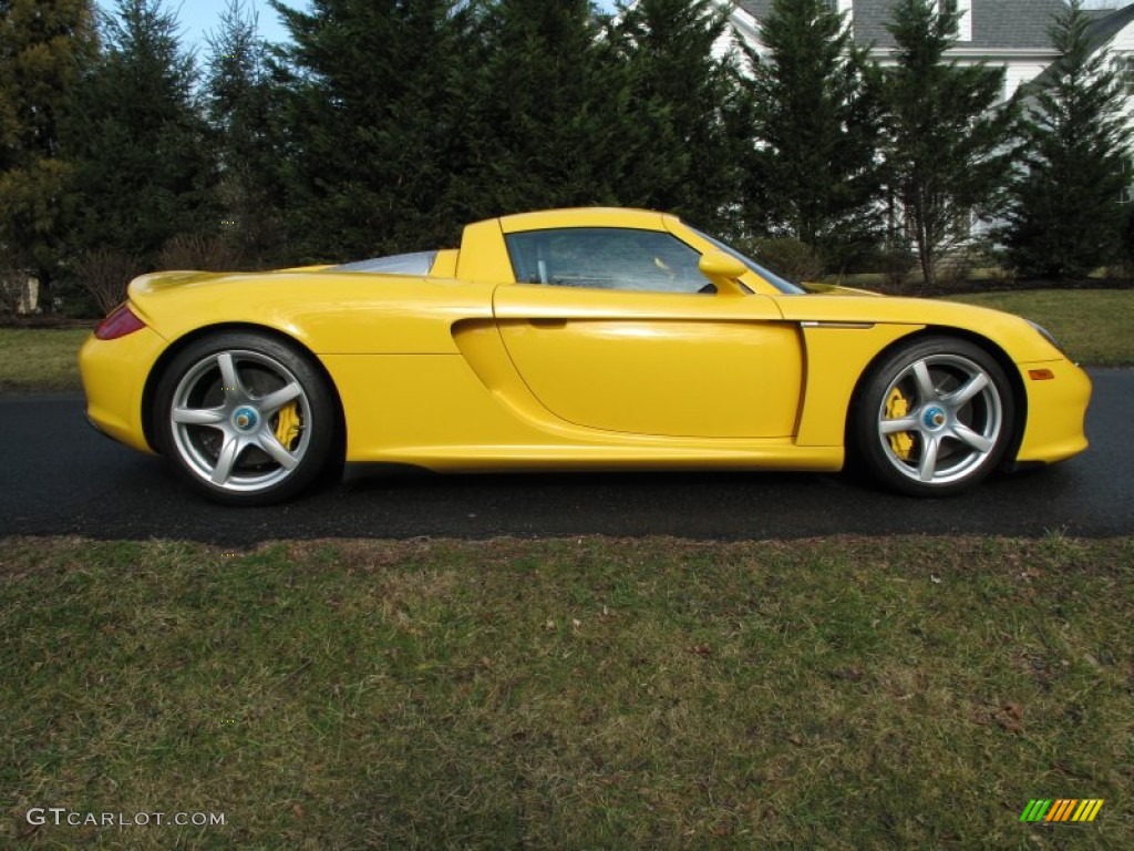 Fayence Yellow 2005 Porsche Carrera GT Standard Carrera GT Model Exterior Photo #58997566
