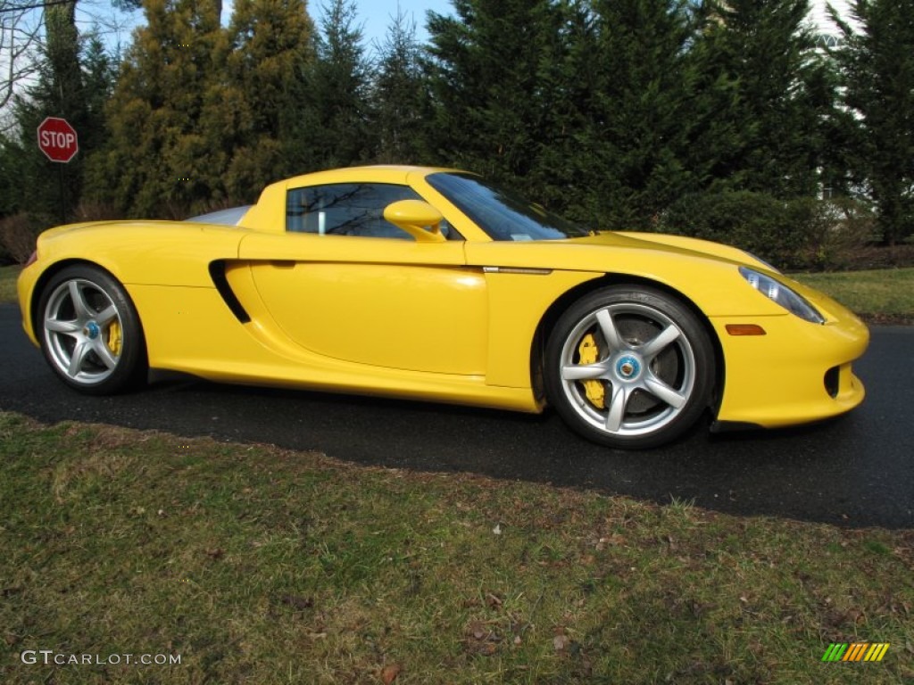Fayence Yellow 2005 Porsche Carrera GT Standard Carrera GT Model Exterior Photo #58997569