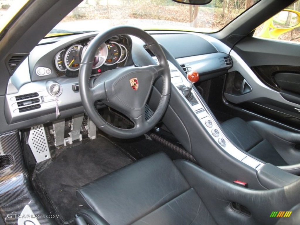 Dark Grey Natural Leather Interior 2005 Porsche Carrera GT Standard Carrera GT Model Photo #58997587