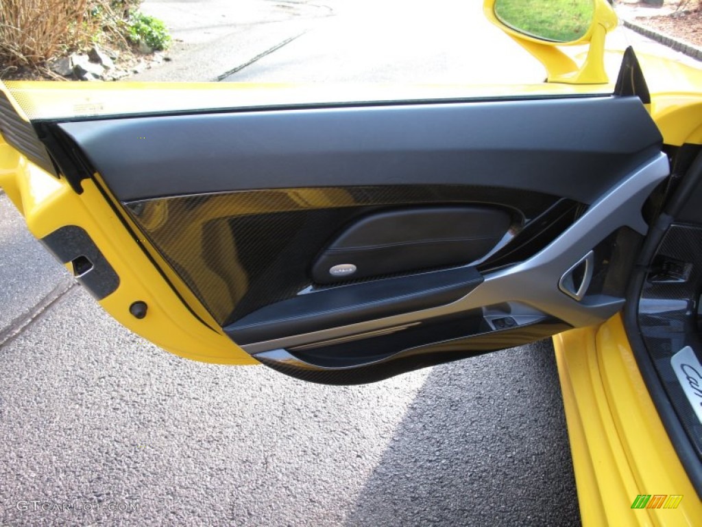 2005 Porsche Carrera GT Standard Carrera GT Model Dark Grey Natural Leather Door Panel Photo #58997590