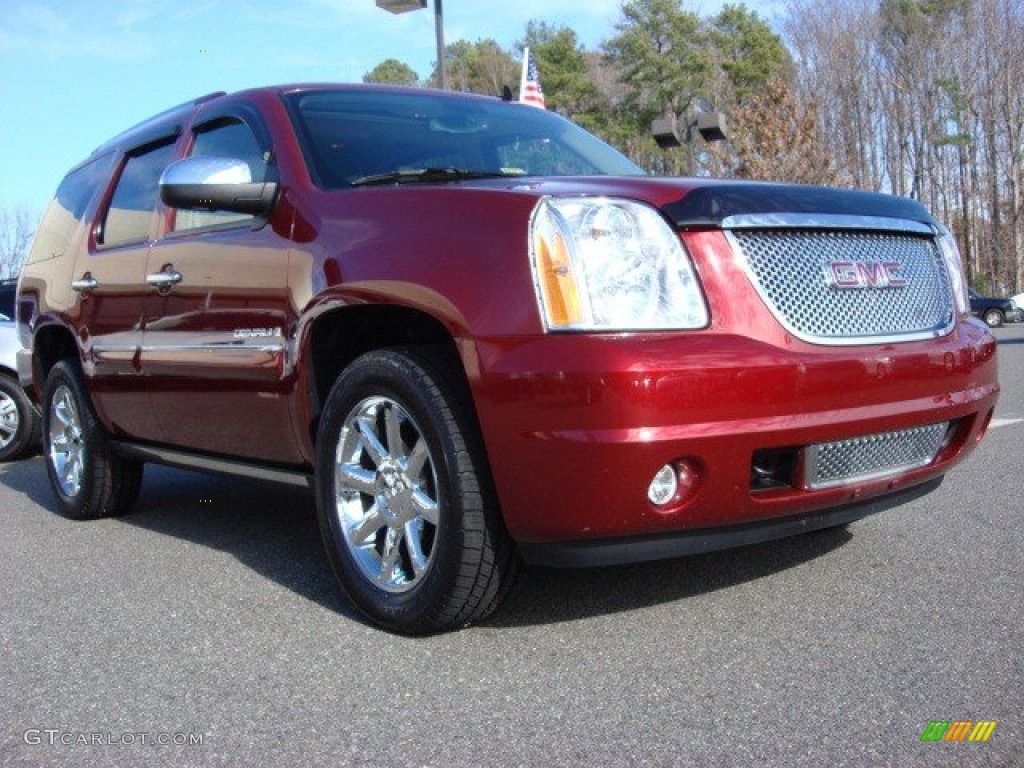 2008 Yukon Denali - Sonoma Red Metallic / Cocoa/Light Cashmere photo #1