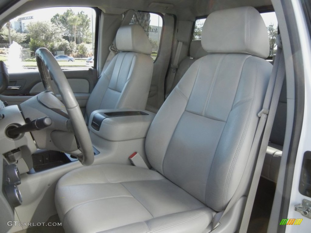 2008 Silverado 1500 LTZ Extended Cab 4x4 - Summit White / Light Titanium/Dark Titanium photo #13