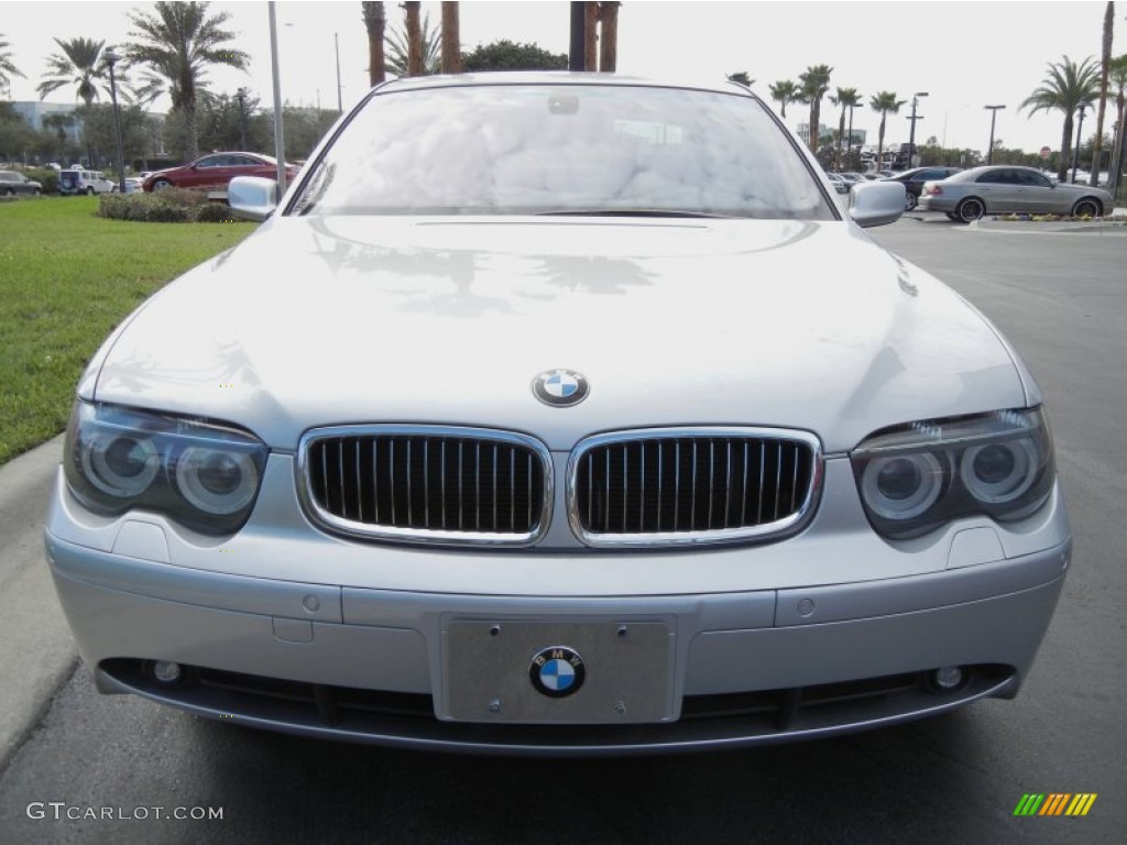 2005 7 Series 745i Sedan - Titanium Silver Metallic / Basalt Grey/Flannel Grey photo #3