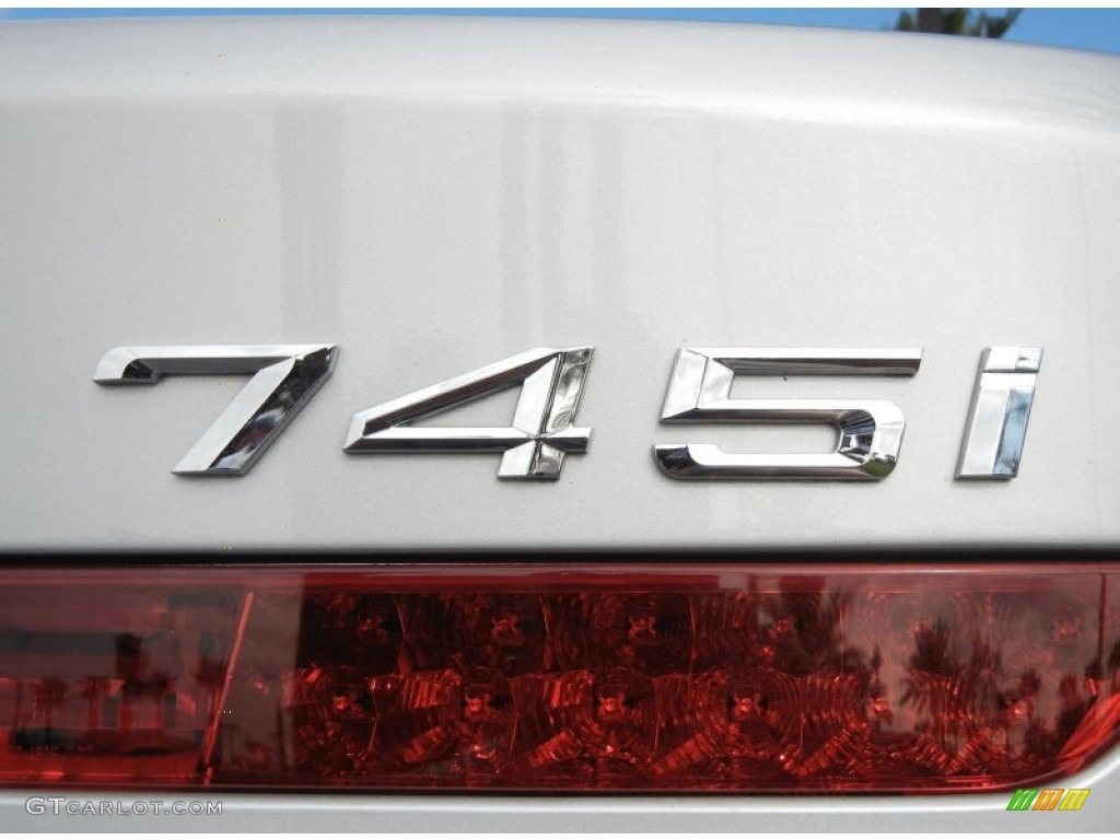 2005 7 Series 745i Sedan - Titanium Silver Metallic / Basalt Grey/Flannel Grey photo #9