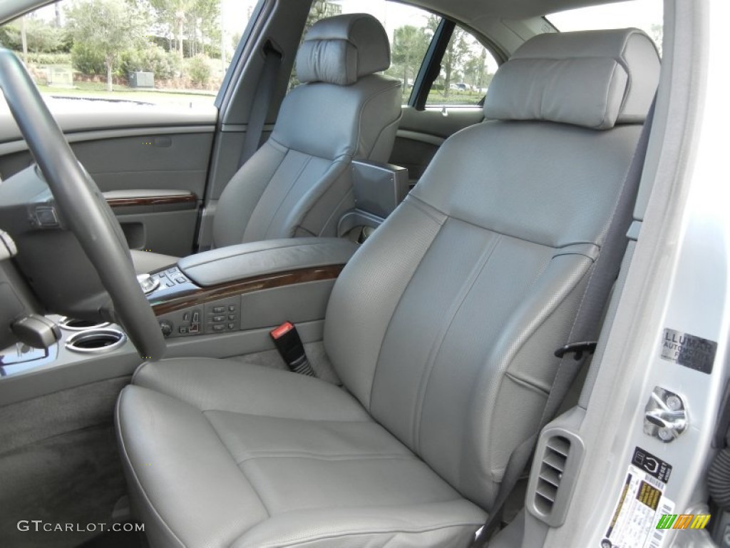 Basalt Grey/Flannel Grey Interior 2005 BMW 7 Series 745i Sedan Photo #59000464