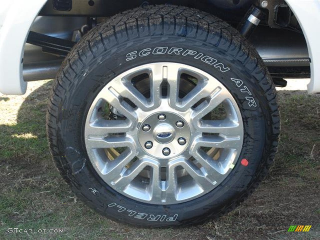 2011 F150 Platinum SuperCrew 4x4 - White Platinum Metallic Tri-Coat / Sienna Brown/Black photo #7