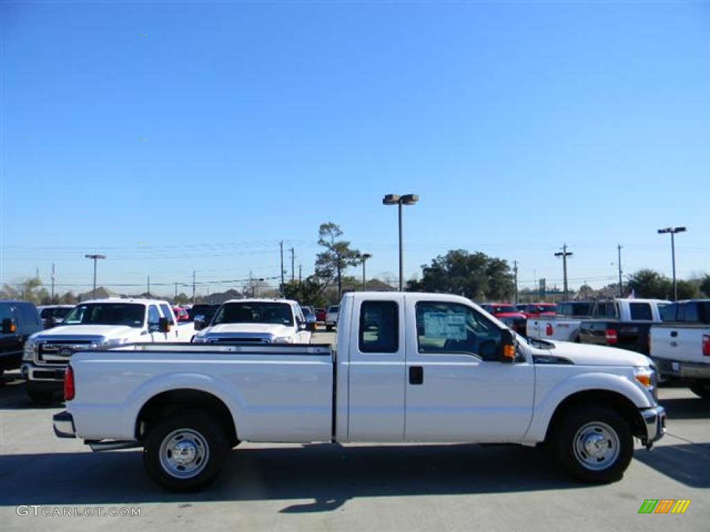 2012 F250 Super Duty XL SuperCab - Oxford White / Steel photo #4