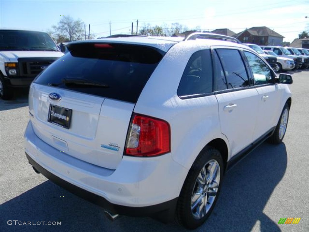 2012 Edge SEL EcoBoost - White Platinum Metallic Tri-Coat / Medium Light Stone photo #5