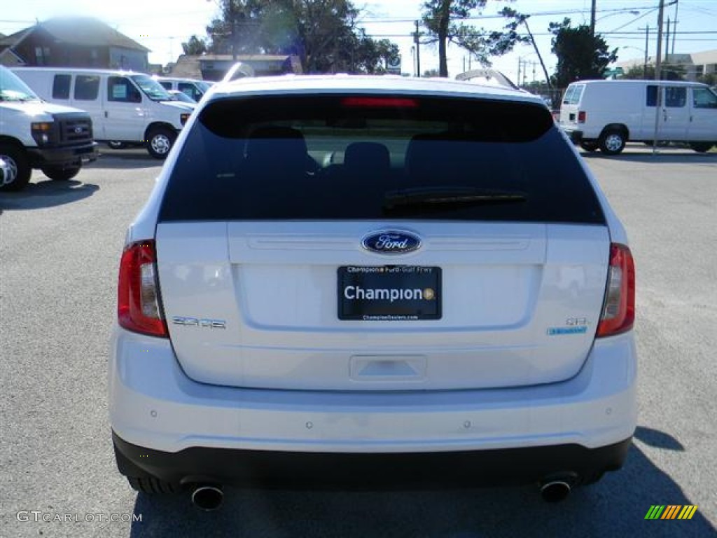 2012 Edge SEL EcoBoost - White Platinum Metallic Tri-Coat / Medium Light Stone photo #6