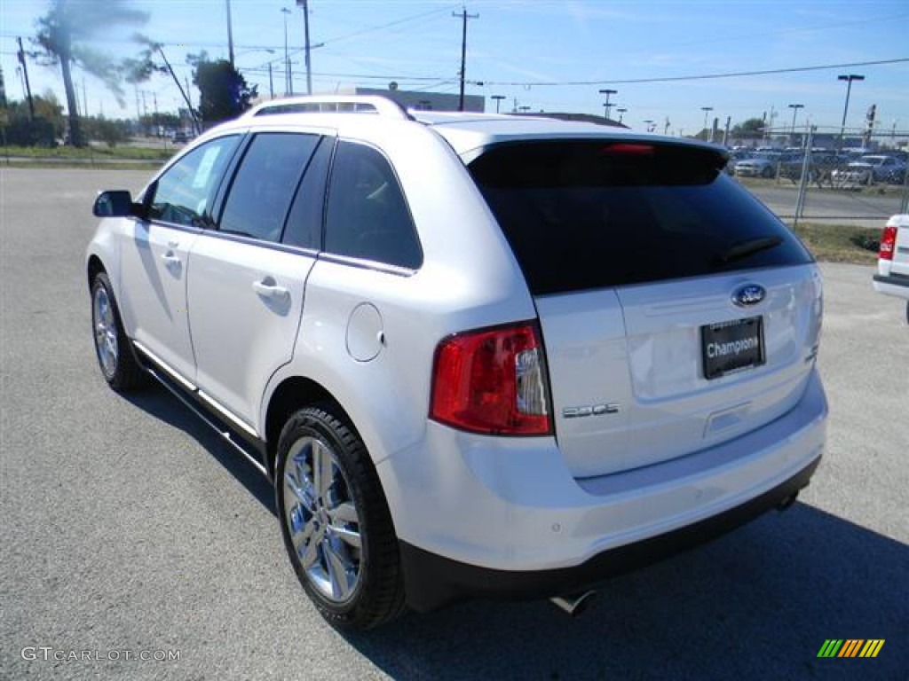 2012 Edge SEL EcoBoost - White Platinum Metallic Tri-Coat / Medium Light Stone photo #7