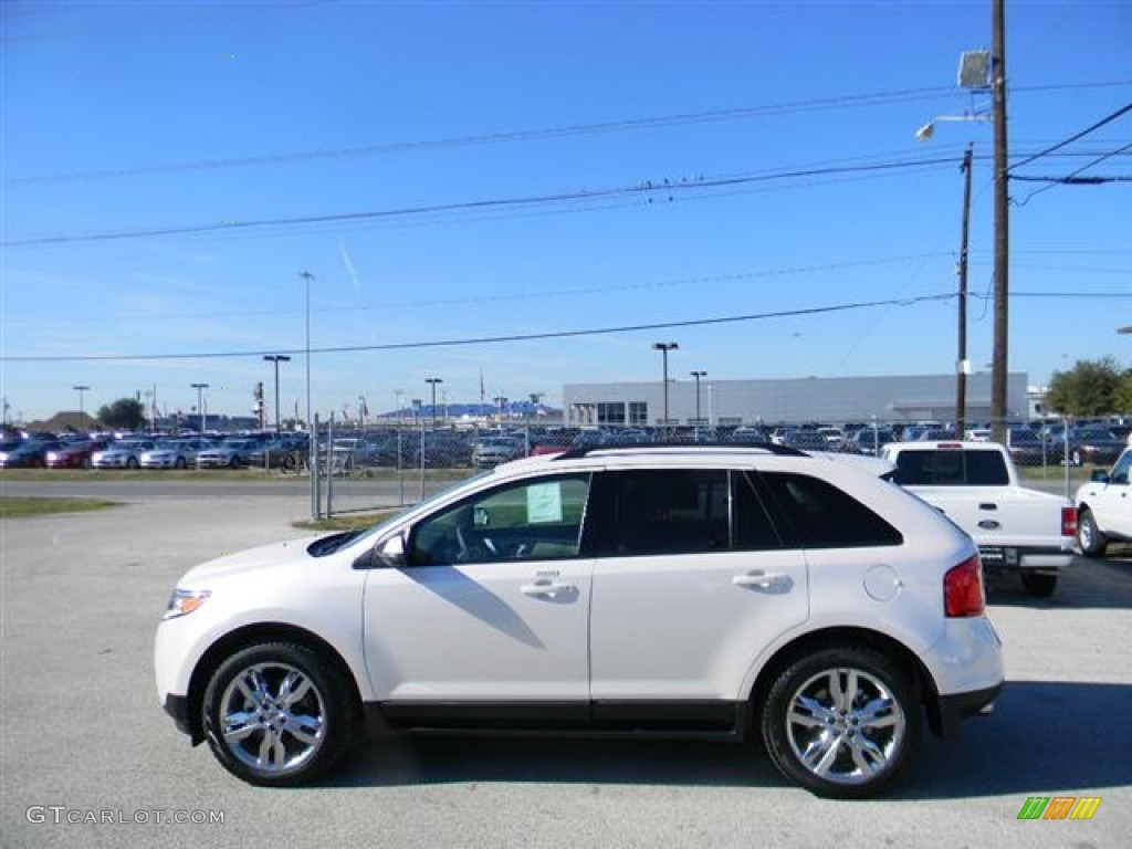 2012 Edge SEL EcoBoost - White Platinum Metallic Tri-Coat / Medium Light Stone photo #8