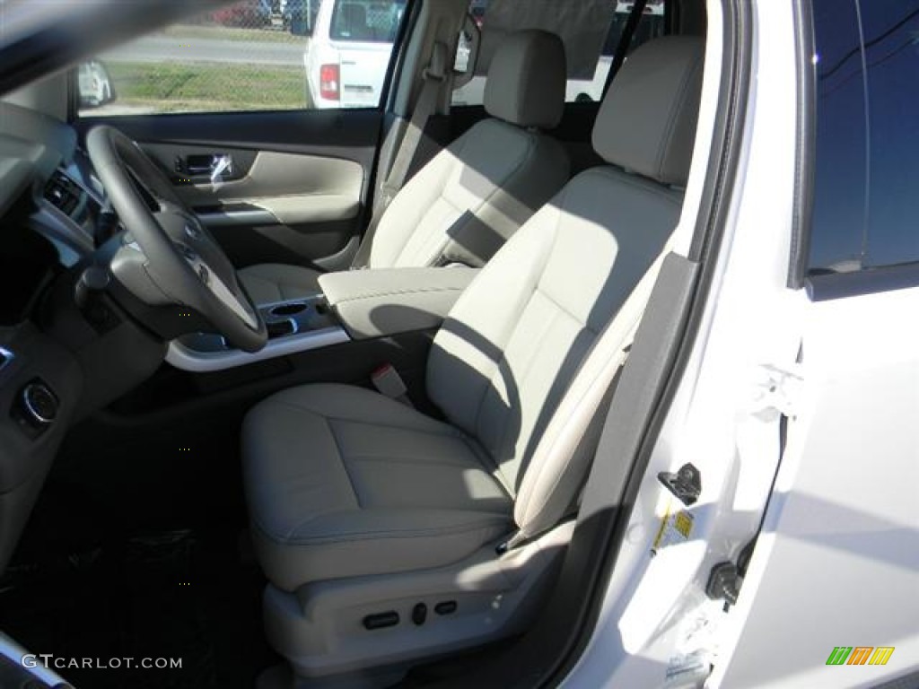 2012 Edge SEL EcoBoost - White Platinum Metallic Tri-Coat / Medium Light Stone photo #11
