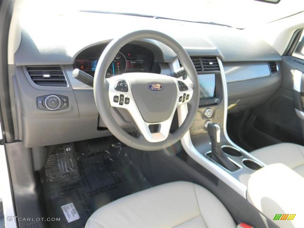 2012 Edge SEL EcoBoost - White Platinum Metallic Tri-Coat / Medium Light Stone photo #12