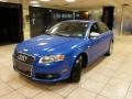 Sprint Blue Pearl Effect 2007 Audi S4 4.2 quattro Sedan Exterior