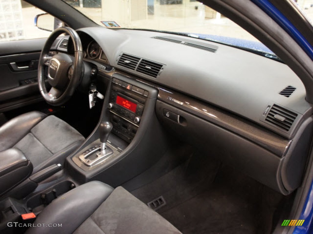 2007 Audi S4 4.2 quattro Sedan Ebony Dashboard Photo #59003421