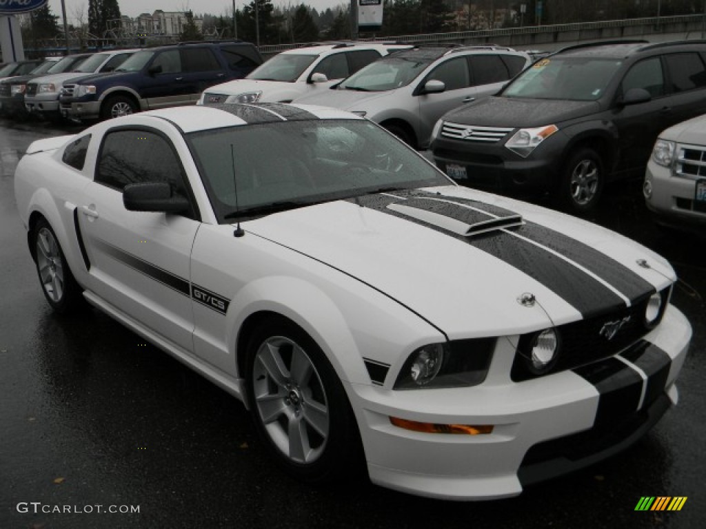 2008 Mustang GT/CS California Special Coupe - Performance White / Charcoal Black/Dove photo #2