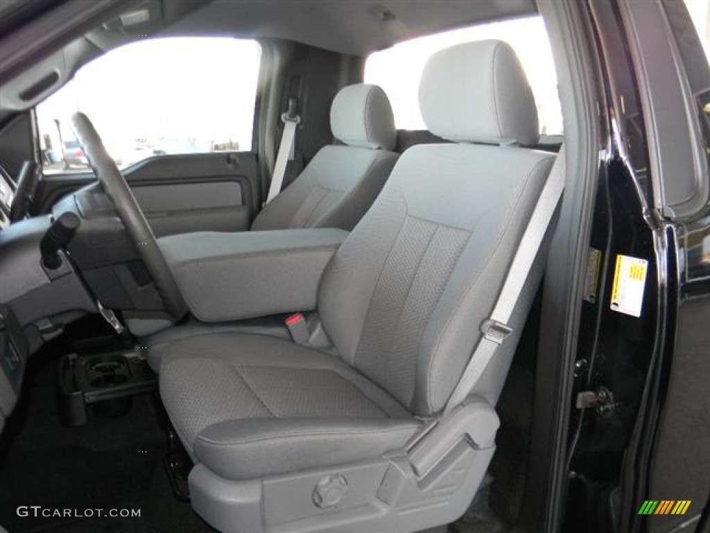 Steel Gray Interior 2011 Ford F150 STX Regular Cab 4x4 Photo #59003616