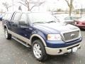 2007 Dark Blue Pearl Metallic Ford F150 Lariat SuperCrew 4x4  photo #2