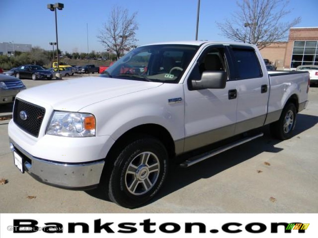 2006 F150 XLT SuperCrew - Oxford White / Medium/Dark Flint photo #1