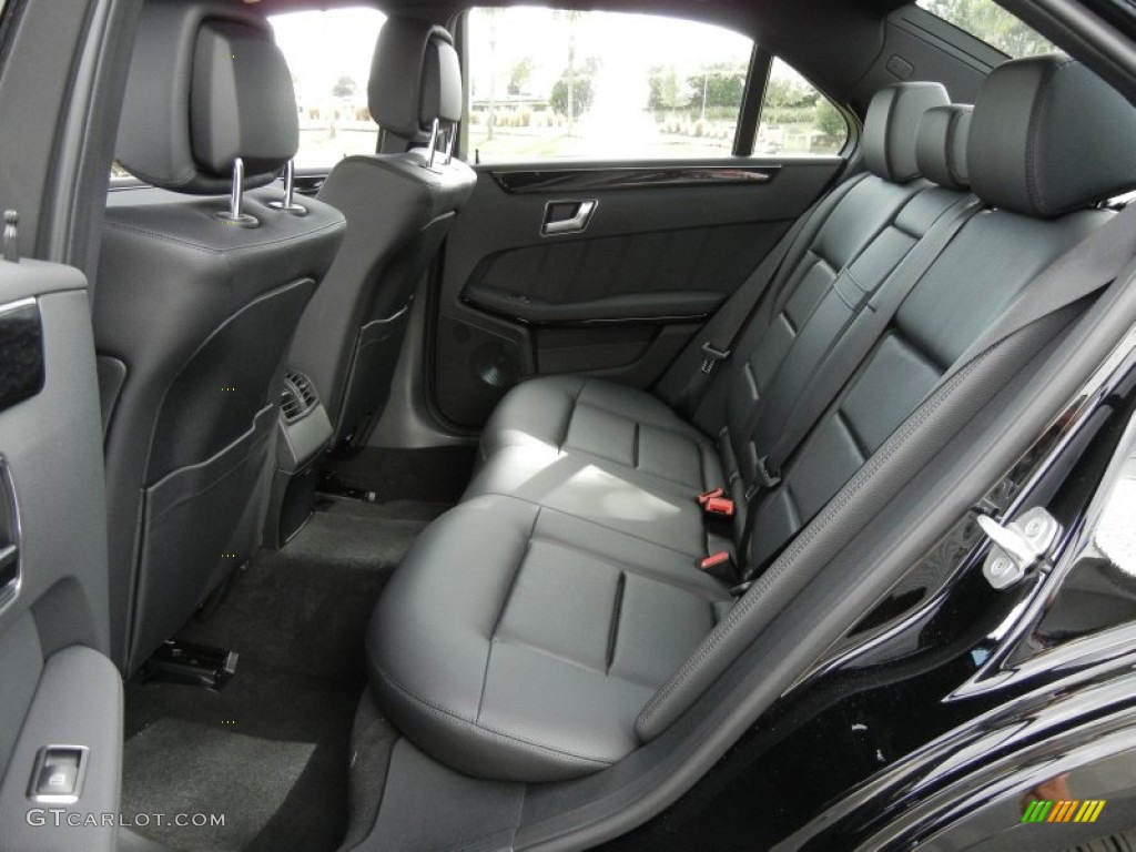 Black Interior 2012 Mercedes-Benz E 350 Sedan Photo #59004714