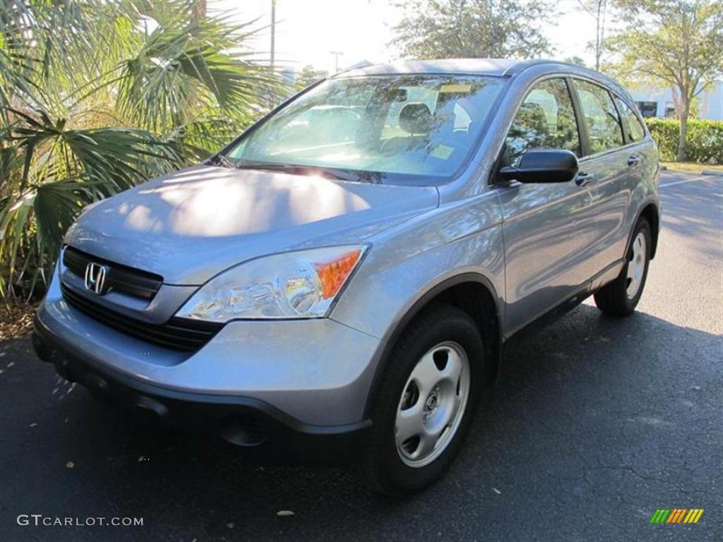 2008 CR-V LX - Glacier Blue Metallic / Gray photo #4