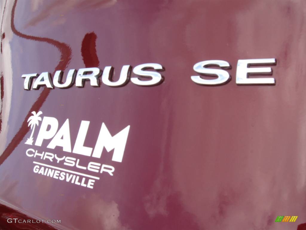 2004 Taurus SE Sedan - Merlot Metallic / Medium Parchment photo #17