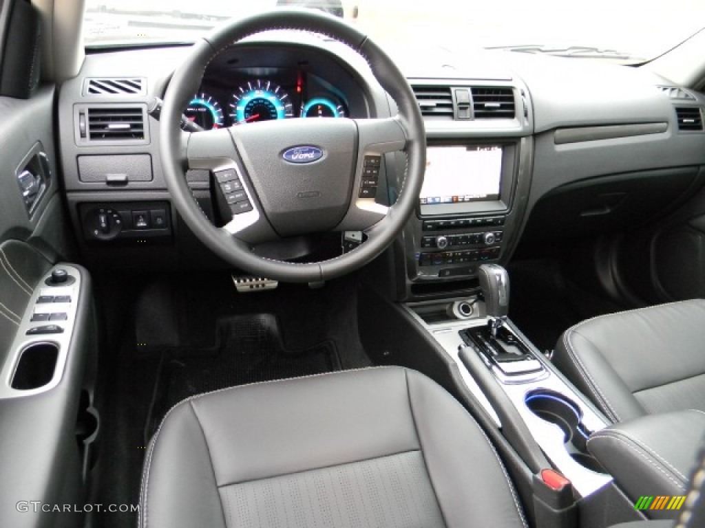 Charcoal Black Interior 2012 Ford Fusion Sport Photo