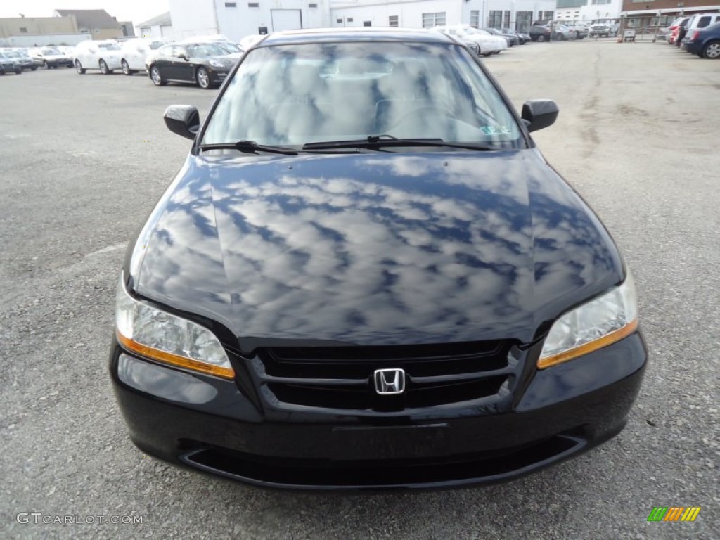 1999 Accord EX V6 Sedan - Flamenco Black Pearl / Ivory photo #3