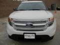 2012 White Suede Ford Explorer XLT  photo #2