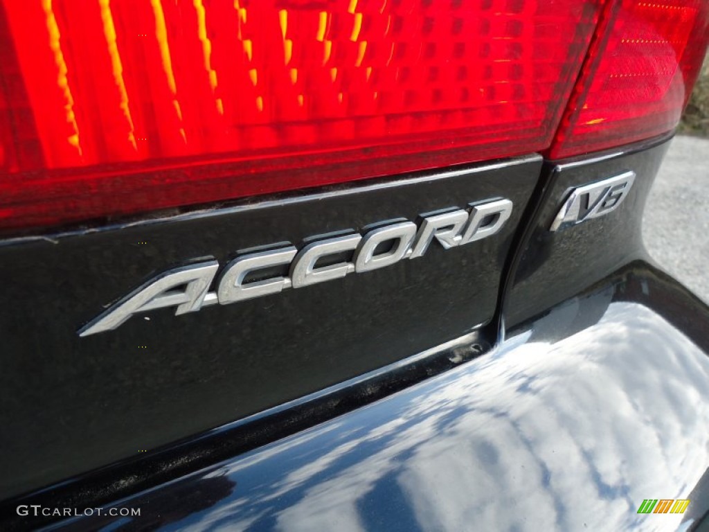 1999 Accord EX V6 Sedan - Flamenco Black Pearl / Ivory photo #41
