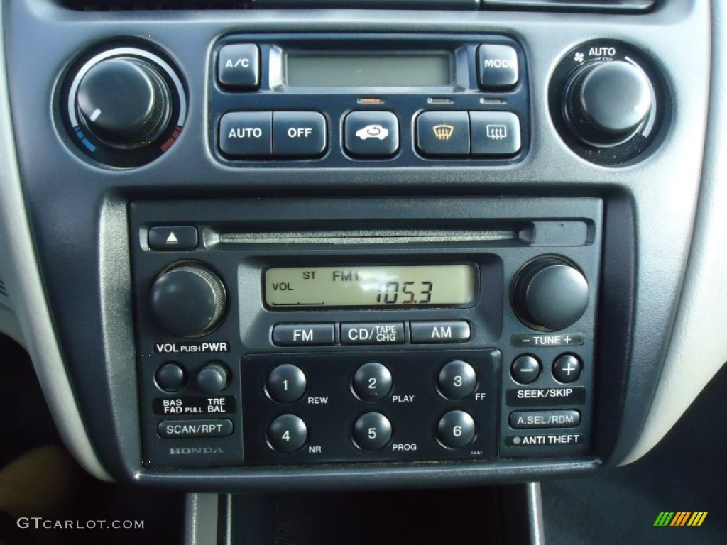 1999 Accord EX V6 Sedan - Flamenco Black Pearl / Ivory photo #44