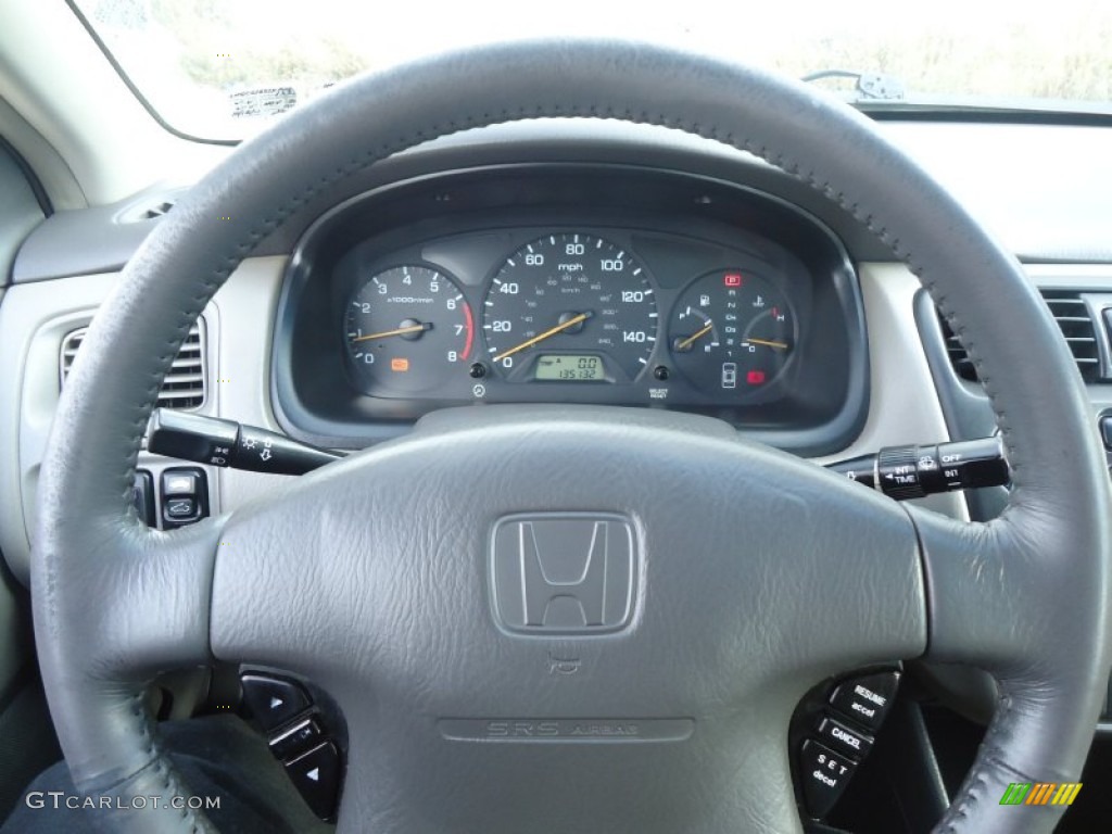 1999 Accord EX V6 Sedan - Flamenco Black Pearl / Ivory photo #46