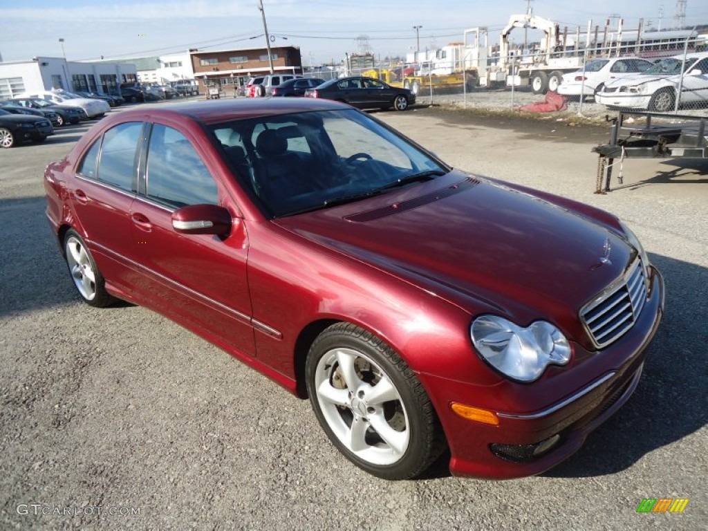 Bordeaux Red Metallic 2005 Mercedes-Benz C 230 Kompressor Sedan Exterior Photo #59006544