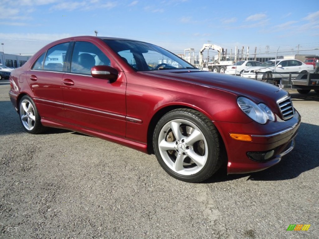 Bordeaux Red Metallic 2005 Mercedes-Benz C 230 Kompressor Sedan Exterior Photo #59006551