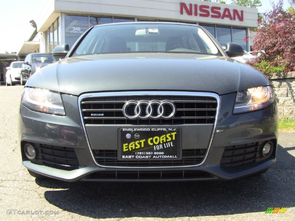 2009 A4 2.0T Premium quattro Sedan - Meteor Grey Pearl Effect / Black photo #2