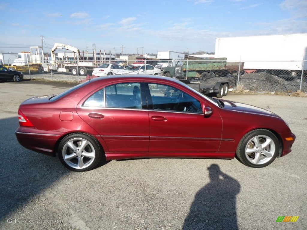 Bordeaux Red Metallic 2005 Mercedes-Benz C 230 Kompressor Sedan Exterior Photo #59006572
