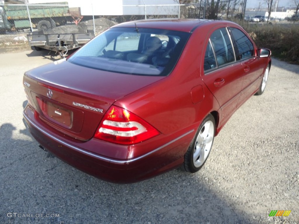 Bordeaux Red Metallic 2005 Mercedes-Benz C 230 Kompressor Sedan Exterior Photo #59006579