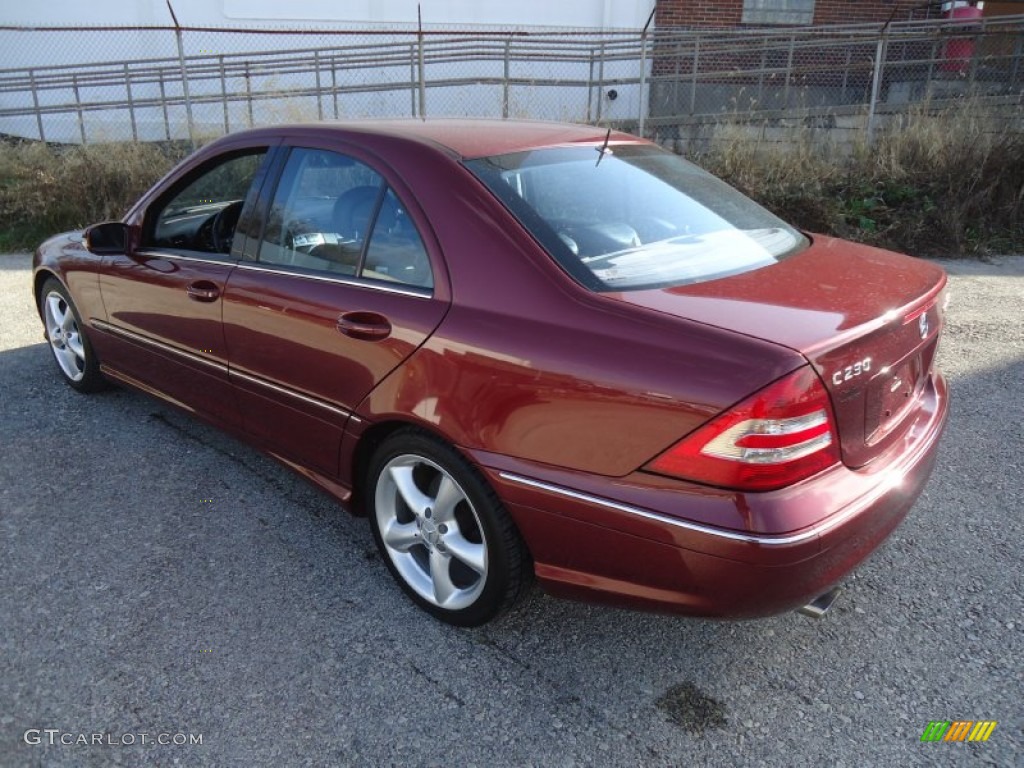 Bordeaux Red Metallic 2005 Mercedes-Benz C 230 Kompressor Sedan Exterior Photo #59006599